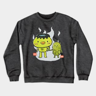 Funny and Cute Japanese folklore ghost, Kappa and his BFF. Crewneck Sweatshirt